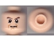 Part No: 3626cpb0597  Name: Minifigure, Head Male Dark Brown Eyebrows, Frown Pattern (HP Gregory Goyle) - Hollow Stud