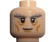 Part No: 3626cpb0729  Name: Minifigure, Head LotR Gandalf Thick Gray Eyebrows, Smile Pattern - Hollow Stud