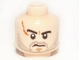 Part No: 3626cpb0769  Name: Minifigure, Head Male Large Scar and Stubble Pattern - Hollow Stud