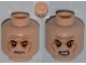 Part No: 3626cpb0904  Name: Minifigure, Head Dual Sided Sunken Eyes, Black Eyebrows, Wrinkles, Frown / Angry Pattern - Hollow Stud