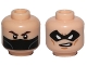 Lot ID: 371886041  Part No: 3626cpb1471  Name: Minifigure, Head Dual Sided Dark Brown Eyebrows and Black Bandana / Black Eye Mask with Eye Holes Pattern (Winter Soldier) - Hollow Stud