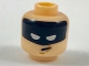Part No: 3626cpb1946  Name: Minifigure, Head Black Headband with Squinted Batman Eyes, Worried Pattern - Hollow Stud
