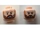 Part No: 3626cpb2068  Name: Minifigure, Head Dual Sided Reddish Brown Eyebrows, Reddish Brown Beard, Open Smile/Frown Pattern - Hollow Stud