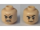 Part No: 3626cpb2261  Name: Minifigure, Head Dual Sided Black Eyebrows, Eyes with Pupils, Wrinkles, Open Mouth / Closed Mouth Angry Pattern (Severus Snape Boggart) - Hollow Stud