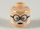 Part No: 3626cpb2482  Name: Minifigure, Head White Eyebrows and Beard, Round Black Glasses Pattern - Hollow Stud