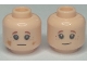 Part No: 3626cpb2709  Name: Minifigure, Head Dual Sided Child Freckles, White Pupils, Dirt Stains, Reddish Brown Eyebrows Pattern - Hollow Stud