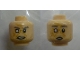 Part No: 3626cpb2721  Name: Minifigure, Head Dual Sided Gray Eyebrows, Blind Right Eye, Wrinkles, Stubble, Angry / Surprised Pattern (Cornelius Evazan) - Hollow Stud