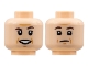 Minifig Head Jerry Seinfeld, Smile with Teeth Print
