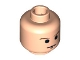 Part No: 3626cps2  Name: Minifigure, Head Male SW Brown Eyebrows and Chin Dimple Pattern - Hollow Stud