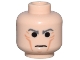 Part No: 3626pb0037  Name: Minifigure, Head Male Cheek Lines with Dark Bluish Gray Stern Eyebrows Pattern (SW Grand Moff Tarkin)