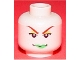 Part No: 3626pb0063  Name: Minifigure, Head Female with Green Lips and Red Eyebrows Pattern (Poison Ivy)