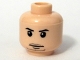 Part No: 3626pb0171  Name: Minifigure, Head Male Thin Mouth with Stubble Goatee Pattern