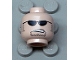 Part No: 3626pb0202  Name: Minifigure, Head Glasses with Black Sunglasses, Partially Open Mouth, Sideburns and Stubble Pattern