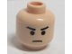 Part No: 3626pb0215  Name: Minifigure, Head Male Stern Black Eyebrows, Black Eyes and Frown Pattern