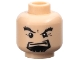 Part No: 3626pb0253  Name: Minifigure, Head Black Bushy Eyebrows and Goatee, Squint, Stern Pattern