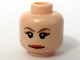 Part No: 3626pb0290  Name: Minifigure, Head Female Reddish Brown Eyebrows, Red Lips Pattern (Trixie)