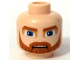 Part No: 3626pb0316  Name: Minifigure, Head Dark Orange Thick Eyebrows, Moustache and Full Beard, Large Blue Eyes, Nougat Eye Shadow, Neutral Pattern