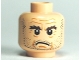 Part No: 3626pb0484  Name: Minifigure, Head Stubble, Bushy Eyebrows, Forehead Lines Pattern (HP Argus Filch)