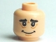 Part No: 3626pb0493  Name: Minifigure, Head Male HP Hagrid Wrinkles Pattern