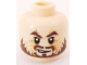 Part No: 3626pb0558 Name: Minifigure, Head PotC Hector Barbossa Ragged Brown Beard Pattern Part No: 3626pb0558 Name: Minifigure, Head PotC Hector Barbossa Ragged Brown Beard Pattern