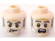 Part No: 3626pb0566 Name: Minifigure, Head Dual Sided PotC Gibbs Gray Beard and Eyebrows, Crow's Feet, Angry / Scared Pattern Part No: 3626pb0566 Name: Minifigure, Head Dual Sided PotC Gibbs Gray Beard and Eyebrows, Crow's Feet, Angry / Scared Pattern