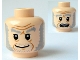 Part No: 3626pb0588  Name: Minifigure, Head Dual Sided Light Bluish Gray Bushy Eyebrows, Mutton Chops and Stubble, Upper Eyelids, Medium Nougat Jowl Lines, Chin Dimple and Wrinkles, Furrowed Brow, Grin / Scared Open Mouth with Top Teeth Pattern