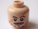 Part No: 3626pb0599  Name: Minifigure, Head Reddish Brown Bushy Eyebrows, Moustache, Soul Patch, Goatee and Beard Hairs, Upper Eyelids, Dark Orange Scars, Grin Pattern