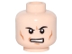 Part No: 3626pb0737  Name: Minifigure, Head Male Black Angry Eyebrows, Determined Mouth with Teeth, Cheek Lines Pattern (Lex)