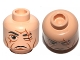 Part No: 3626pb0778  Name: Minifigure, Head Male Scar over Left Eye, Wrinkles Pattern (SW Even Piell)