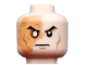 Part No: 3626pb0899  Name: Minifigure, Head Male Right Eye Scarred Area and No Pupil, Determined Pattern (Shredder)