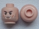 Part No: 3626pb0946  Name: Minifigure, Head Beard Stubble, Brown Angry Eyebrows, White Pupils Pattern
