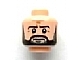 Part No: 3626pb0977  Name: Minifigure, Head Dark Brown Eyebrows, Moustache and Full Beard, Dark Bluish Gray Soul Patch, Medium Nougat Wrinkles, Furrowed Brow, Stern Pattern
