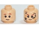 Part No: 3626pb1198  Name: Minifigure, Head Dual Sided Child LotR Bain, Brown Eyebrows, Slight Smile and Freckles / Angry with Mud Splotches Pattern