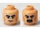 Part No: 3626pb1263 Name: Minifigure, Head Dual Sided Black Thick Eyebrows, Cheek Lines, Closed Mouth / Open Mouth with Teeth Pattern Part No: 3626pb1263 Name: Minifigure, Head Dual Sided Black Thick Eyebrows, Cheek Lines, Closed Mouth / Open Mouth with Teeth Pattern