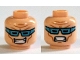 Part No: 3626pb1272  Name: Minifigure, Head Dual Sided Medium Blue Goggles, Smile with Teeth / Clenched Teeth Pattern (Captain Cold)