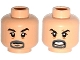 Part No: 3626pb1382  Name: Minifigure, Head Dual Sided Goatee, Black Eyebrows, Creases Under Eyes, Closed Mouth / Open Mouth with Teeth Pattern