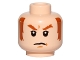 Part No: 3626pb1433 Name: Minifigure, Head Dark Orange Eyebrows and Sideburns, White Pupils, Frown Pattern Part No: 3626pb1433 Name: Minifigure, Head Dark Orange Eyebrows and Sideburns, White Pupils, Frown Pattern