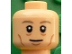 Part No: 3626pb1610  Name: Minifigure, Head Dark Tan Eyebrows, White Pupils, Eye Bags, Chin Dimple and Cheek Lines Pattern (Toni Kroos)