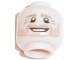 Part No: 3626pb1666  Name: Minifigure, Head Dark Tan Eyebrows, White Pupils, Dark Tan Stubble, Open Smile Pattern (Benedikt Höwedes)