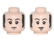 Part No: 3626pb1683  Name: Minifigure, Head Dual Sided Black Eyebrows and Sideburns, Chin Dimple, Neutral / Smiling Pattern (Paul)