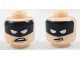 Part No: 3626pb1957  Name: Minifigure, Head Dual Sided Black Headband with Squinted Batman Eyes, Worried / Disgusted Expression Pattern