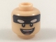 Part No: 3626pb1979  Name: Minifigure, Head Black Headband with White Batman Eyes, Open Mouth Smile Pattern