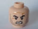 Part No: 3626pb2037  Name: Minifigure, Head Beard Stubble, Black Arched Eyebrows, White Pupils, Scars and Angry Mouth Pattern (Jango Fett)