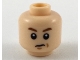 Part No: 3626pb2200  Name: Minifigure, Head Child Reddish Brown Eyebrows, Sneer Pattern