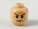 Part No: 3626pb2223  Name: Minifigure, Head Dark Orange Bushy Eyebrows, Medium Nougat Facial Lines Pattern