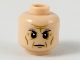 Part No: 3626pb2224  Name: Minifigure, Head Dark and Light Bluish Gray Eyebrows, Dark Tan Facial Lines Pattern
