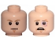 Part No: 3626pb2262 Name: Minifigure, Head Dual Sided Dark Tan Eyebrows, Chin Dimple, White Pupils, Stern / Scared, Sunken Left Eye Pattern (SW Luke Skywalker) Part No: 3626pb2262 Name: Minifigure, Head Dual Sided Dark Tan Eyebrows, Chin Dimple, White Pupils, Stern / Scared, Sunken Left Eye Pattern (SW Luke Skywalker)
