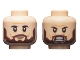 Part No: 3626pb2414  Name: Minifigure, Head Dual Sided Black Eyebrows, Dark Brown Beard, Neutral / Fierce Pattern