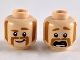 Part No: 3626pb2416 Name: Minifigure, Head Dual Sided Dark Orange Eyebrows, Mutton Chops and Horseshoe Moustache, Smile with Raised Eyebrow / Scared Pattern Part No: 3626pb2416 Name: Minifigure, Head Dual Sided Dark Orange Eyebrows, Mutton Chops and Horseshoe Moustache, Smile with Raised Eyebrow / Scared Pattern