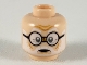 Part No: 3626pb2482  Name: Minifigure, Head White Eyebrows and Beard, Round Black Glasses Pattern
